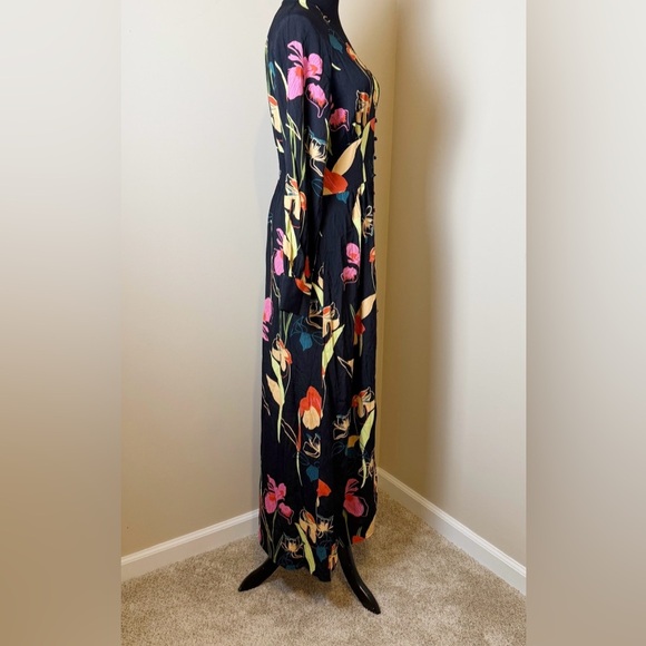 🌸 Leith Floral Button-Front Midi Dress | Size Small - Picture 5 of 11